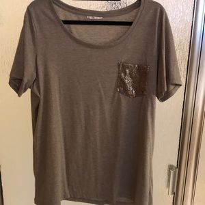 Cheekys Sequin Pocket Tee
